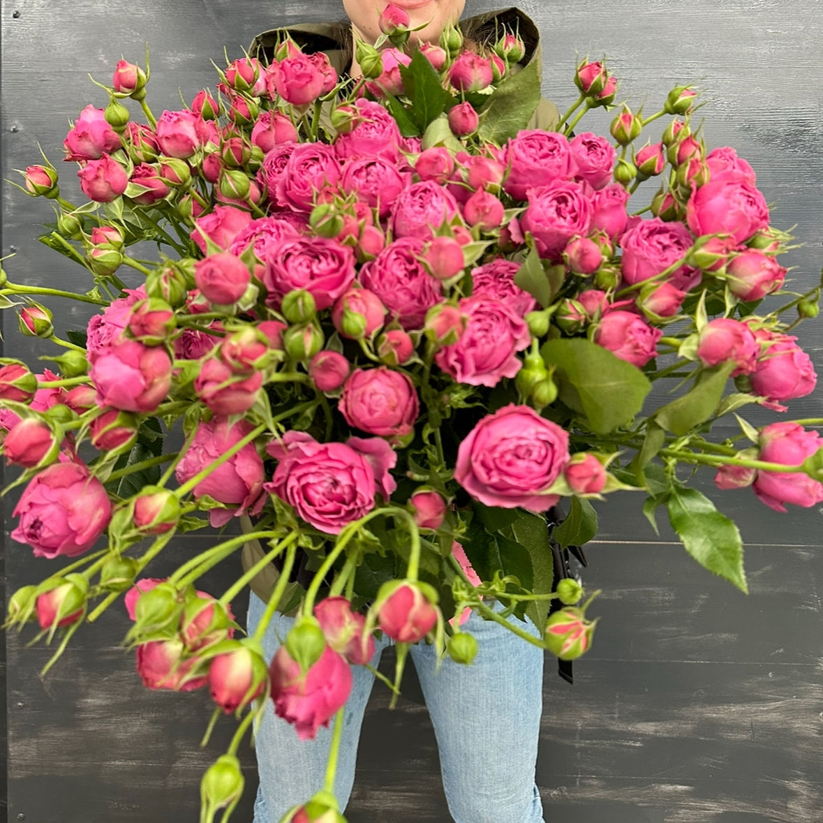 Роза кустовая пионовидная Мисти Баблс