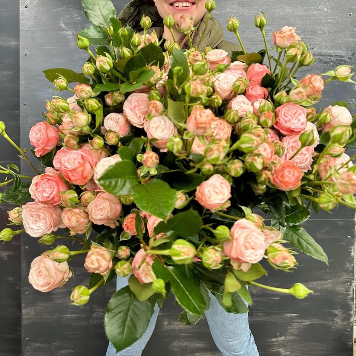 Роза кустовая пионовидная Мадам Бомбастик